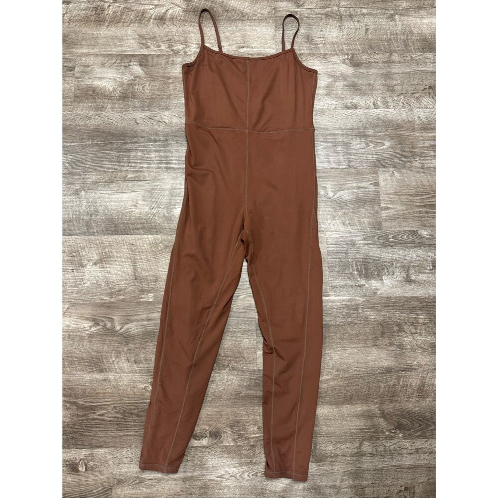 Mi Ami by Francesca’s Brown Athletic Jumpsuit Size Large